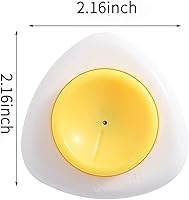 Vista 8 de Perforador de huevo para huevos crudos, paquete de 2, con base magnética y bloqueo de seguridad, pelador de huevos duros, pinchador de huevos
