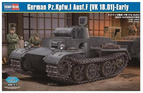 Char allemand Pzkpfw.I Ausf.F VK1801 maquette plastique militaire