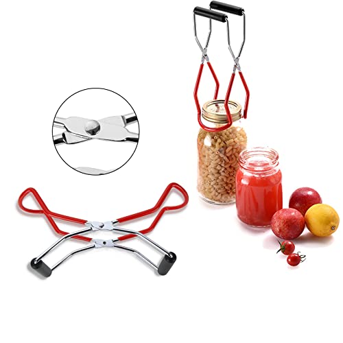 SENENQU 12" Stainless Steel Canning Rack with Tongs, Water Bath Canner