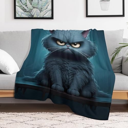 Couverture chat 3D moelleuse pour des soirées cocooning sur le canapé - 3