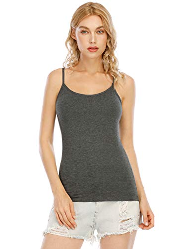 Image of Orrpally Basic Cami Tank Tops Women Lightweight Camisole Stretch Tank Top Adjustable 4-Pack