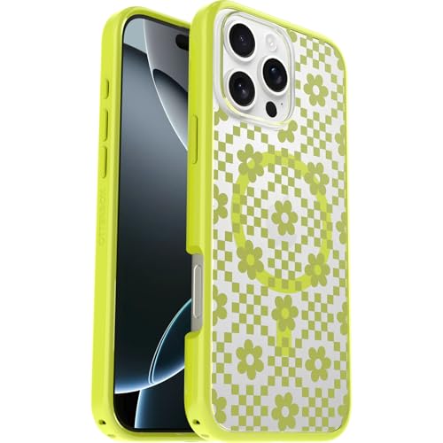 Image of OtterBox iPhone 16 Pro Max Symmetry Series Clear Case - Daisy Dance (Yellow) - Ultra-Thin, Sleek iPhone Case, Floral iPhone Case
