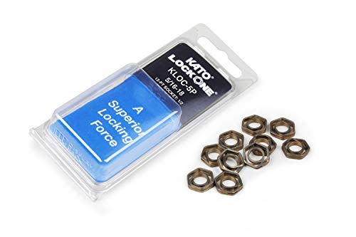 KATO LockOne (KLOC-5P) 10/PKG Anti-Vibration Fastener, for Thread Size: 5/16-18