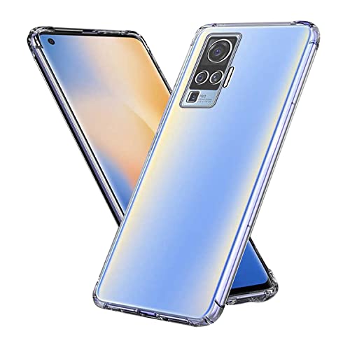 Image of Case Creation New Vivo X50 Premium Imported 0.3mm Crystal Clear Totu Silicone Transparent Flexible Soft Corner Protection with TPU Slim Back Case Color Variation Cover for Vivo X50