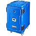 VEVOR Insulated Food Pan Carrier, 127 Qt Hot Box for Catering, LLDPE Food Box Carrier w/Double Buckles, Front Loading Food Warmer w/Handles, End Loader w/Wheels for Restaurant, Canteen, etc. Blue