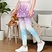 Cndexd Girl's School Uniform Fashion Purple Star Skirt Pants 2 in 1 Stretchy High Waist Ruffle Skirt Leggings for Youth Activewear Dance Gym Clothes