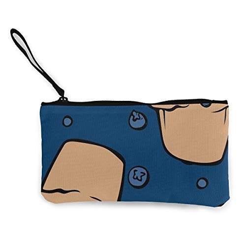 Preisvergleich Produktbild Blueberry Muffins Leinwand Geldbörse Exquisite Münzbörse Kleine Leinwand Münzgeldbörse wird verwendet, um Münzen, Ausweise und andere zu halten
