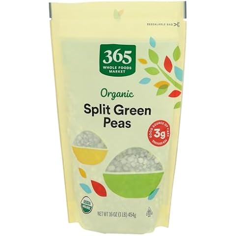 365 by Whole Foods Market, Peas Split Green Organic, 16 Ounce Cover