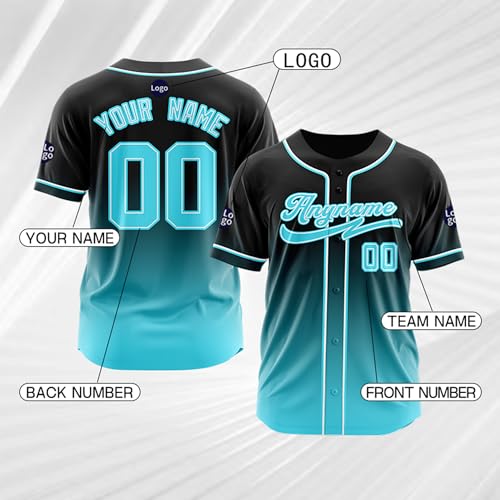 Custom Baseball Jersey Stitched or Printed Personalized Baseball Shirts Name Number Sports Uniform for Men Women Youth miniatura 4