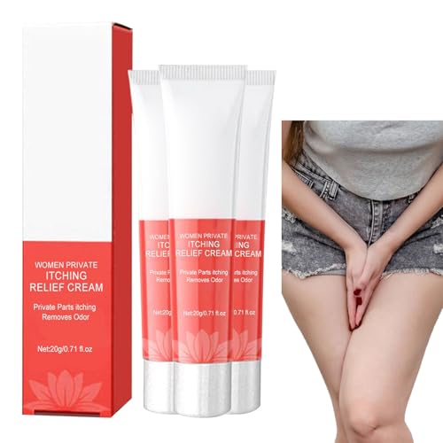 Crema para Picar Mujeres para Partes Intimas,Crema Antipicazón Calmante y Refrescante, de la picazón en la piel para mujeres, cuidado femenino de la picazón para aliviar la sequedad (3)