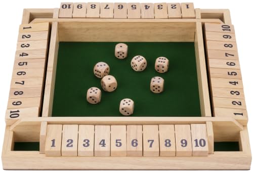 Juego Cierra la Caja de Madera 4 Jugadores Engelhart 300407 de dados