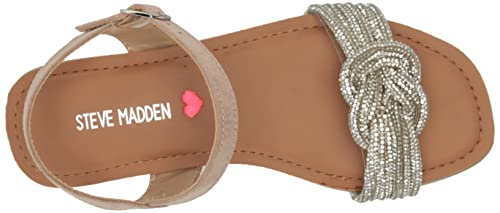 Steve Madden Girls Shoes Girls Adore Flat Sandal, Rhinestone, 4 Big Kid #TOP4