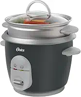 Panela de Arroz Oster Facile 127V Cinza 350W 0,6 Litros com Tampa de Vidro