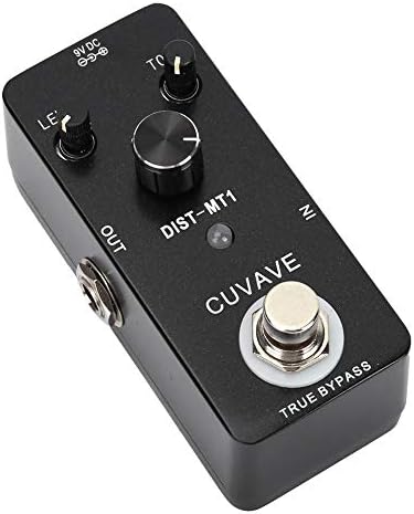 Electric Guitar Distortion Effect Pedal,Mini Distortion Effect Pedal True Bypass with Full Metal Shell
