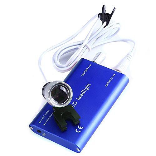 Loupes binoculaires dentaires portables en verre optique 3.5X-R avec lampe LED