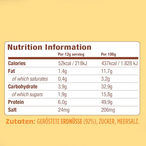 Tru-Nut Vegan Erdnussbutter Pulver, 454g - Ideal für Smoothies & Porridge - Proteinreich - 75% weniger Kalorien - Glutenfrei - Ohne Gentechnik - Erdnussbutter flavour pulver