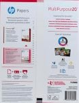 HP Printer Paper 8.5x11 MultiPurpose 20 lb 1 Ream 500 Sheets 96 Bright Made in USA FSC Certified Copy Paper HP Compatible 115100R