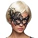 Produktbild Amakando Edle Spitzenmaske Karneval in Venedig / Schwarz / Wertige Ballmaske Gothic-Style / EIN Highlight zu Halloween & Fasching
