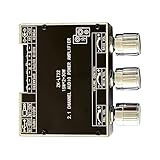 Generic 2.1-Kanal-Verstärkermodul mit Bluetooth, Stufenloser Abstimmung und 10 Sounds für Heimstereoanlagen, Projekte und Verbesserte Klanganpassung