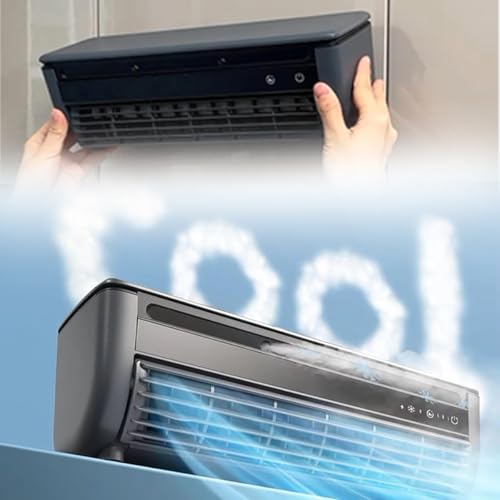 Kabelloser Wandklimaanlagenventilator, wiederaufladbarer Kühlventilator für Zuhause