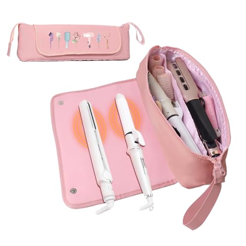 Sac de voyage pour outils de cheveux étanche avec doublure thermorésistante