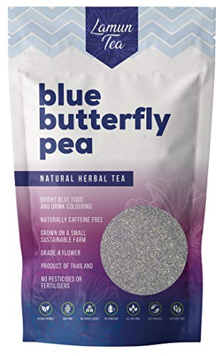 Paquete de 500 g de polvo de té azul Blue Butterfly Pea Matcha - Perfecto para bares de cafeterías, destilería de ginebra o restaurantes