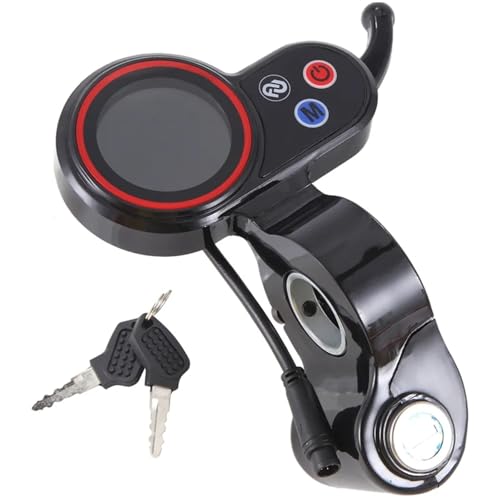 Écran LCD 6 broches pour scooter électrique A48f avec clé de contact - 4