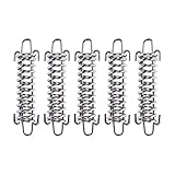 LIOOBO 5Pcs Tent Fixed Buckle Wind Rope Buckle Steel Fixed Buckle Tent Wind Spring for Camping...