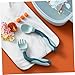 ERINGOGO 2sets Non-Slip Handle Training Cutlery Set Forks and Spoons for Months Safe and Easy to Use
