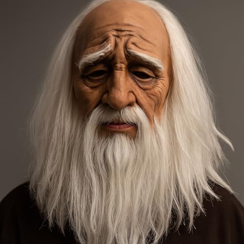 Image of Wanna Party Halloween Mask For Adults- Old Man Adults Realistic Halloween with Lifelike Features for Cosplay and Costume Parties