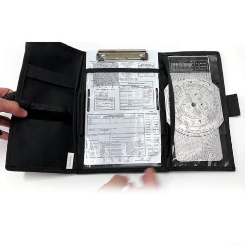 Tablero de rodilla de aluminio para pilotos, pinza metálica, correa elástica miniatura 6