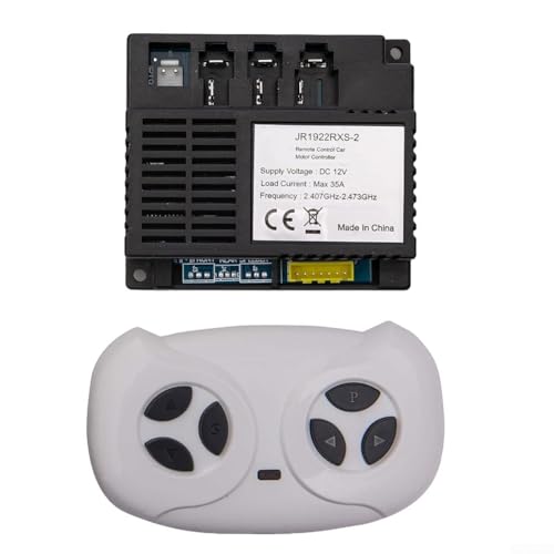 JR1922RXS 12V Remote Control and Receiver, Children's Electric Toy Car 2.4G Remote Control and Receiver Kit for Children Electric Ride On Car Replacement Parts