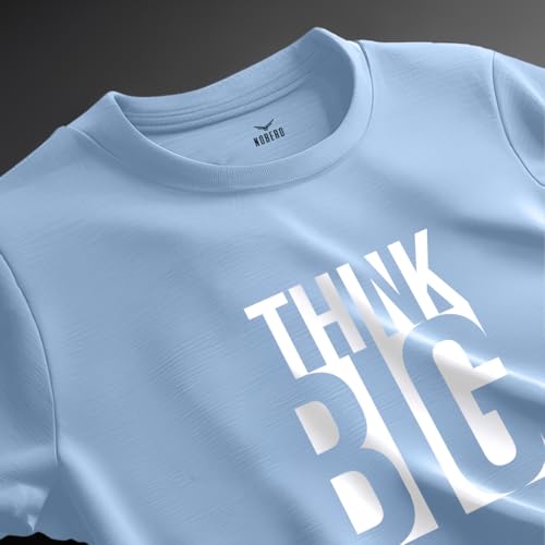 Image of Nobero Men's Regular Graphic Printed T-Shirt for Men | Soft Cotton | Classic Fit | Printed Casual Tshirt for Men
