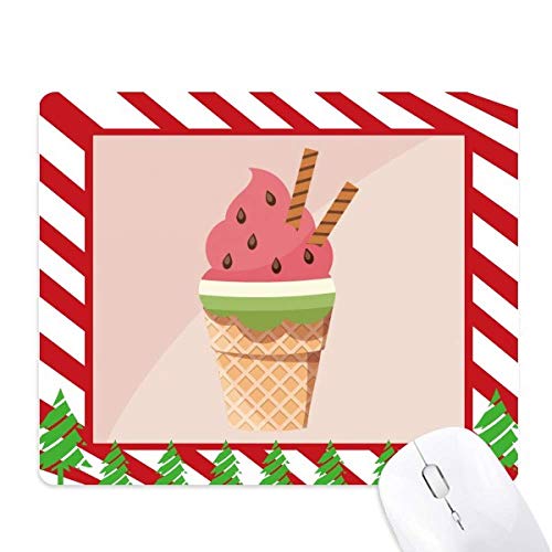 Tapis de souris canne de Noël avec surface lisse et motif original pastèque