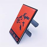 Passend für Mustang GT5.0 1 Stück für Mustang Coyote GT5.0 Custom Metall Logo Front Grill Motorhaube Emblem mit Schraube (rot)
