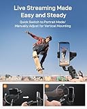 Gimbal Stabilizer for Smartphone, 3-Axis Phone Gimbal for Android and iPhone 13,12,11 PRO, Stabilizer for Video Recording with Face/Object Tracking, 600 °Auto Rotation - Hohem iSteady Mobile Plus - Image 3