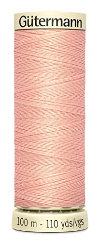 Gutermann 100P-370 Sew-All Thread 110 Yards-Tea Rose miniatura 1