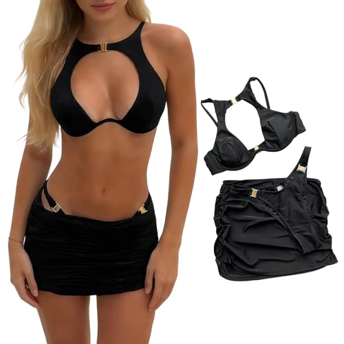Maillot de bain 3 pièces femme nylon faible entretien loisirs