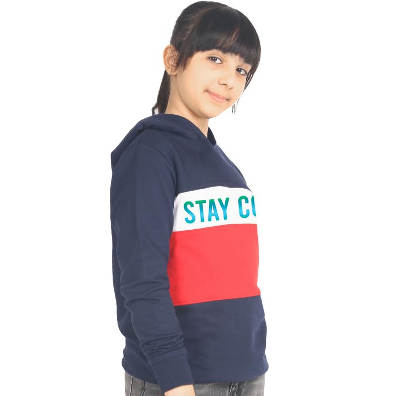 Image of Real Basics Girls Cotton Hooded Sweatshirt (Pack of 1)