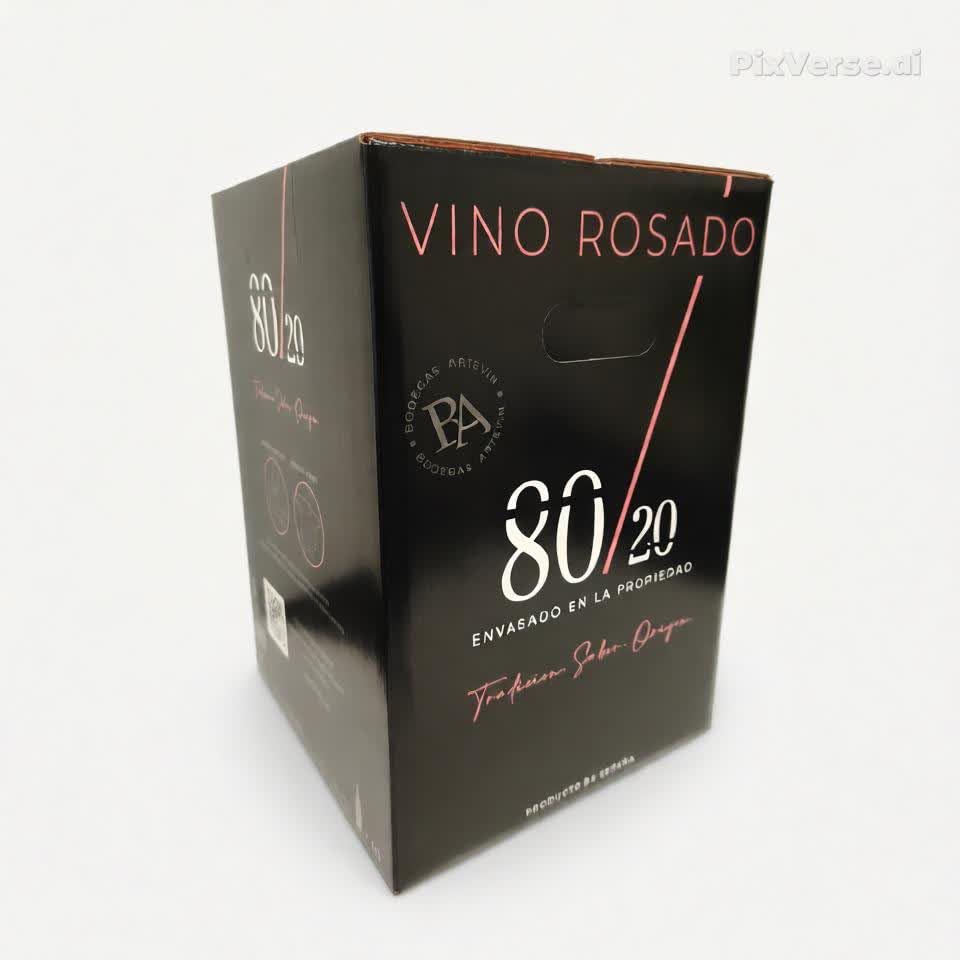 Bag in Box 80/20 (rediseño de ARTEVIN) vino ROSADO 15 LITROS