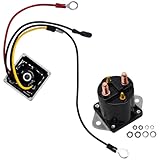 Voltage Regulator Rectifier with 1013609 Solenoid for 2014 Club Car Gas Golf Carts Compatible with Carryall 1500 300 500 550 700 Turf 2WD & Fleet Models Replaces for 1015777 1027112-01 74510-96