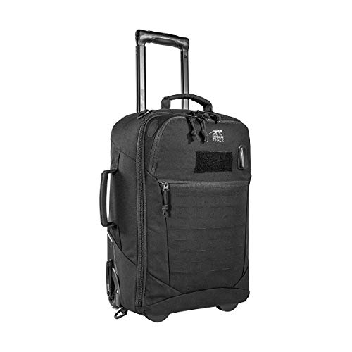 Preisvergleich Produktbild Tasmanian Tiger TT Roller SD Reisetasche Handgepäck Trolley mit gepolstertem Laptopfach und Powerbank-Anschluss 23 Liter Schwarz, Schwarz