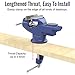 Housolution Universal Table Vise 3 Inch, 360°Swivel Base Bench Clamp Home Vise Clamp-On Vise Repair Tool Portable Work Bench Vise for Woodworking, Cutting Conduit, Drilling, Metalworking - Blue