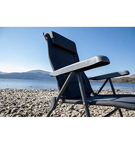 Vango Hampton DLX Reclining Camping Chair 7 Position Adjustable Padded Lounger - Image 9