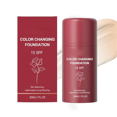 1 Unidad Base Que Se Adapta A Tu Tono De Piel,Maquillaje Que Se Adapta Al Tono De Piel,Cobertura Larga Duración Hidratante Y Nutritivo Resistente Agua Y Al Sudor Crea Un Maquillaje Impecable Natural