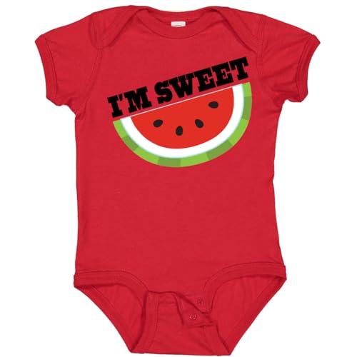 inktastic I'm Sweet Watermelon Baby Bodysuit
