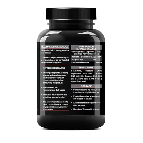 MuscleBlaze L-Arginine, 90 Capsules - Image 3
