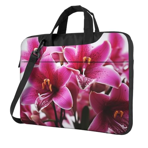 Bolso para Laptop con diseño de flores Lily 15.6 pulgadas miniatura 1