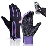 SKFLABOOF Freezer Gants thermiques Freezr - Gants thermiques imperméables - Coupe-vent - Antidérapants - Avec fonction tactile - Pour homme et femme