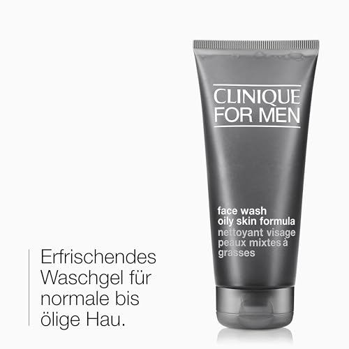 Clinique For Men™ Oil Control Face Wash Cleanser | Erfrischendes Waschgel für normale bis ölige Haut | sanft + schäumend + ölfrei, 200 ml – Ansicht 2